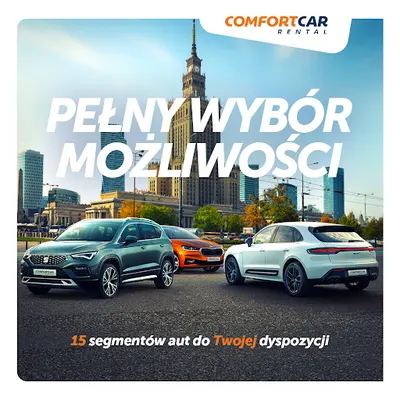 Comfortcar wypożyczalnia samochodów Bydgoszcz bez kaucji.